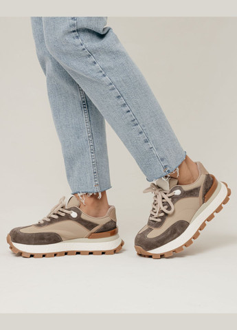 Кроссовки женские бежевые Prima d'Arte бежевые всесезоны (304295265)