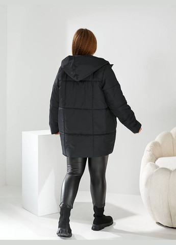 Чорна зимня зимова куртка куртка-ковдра Garna