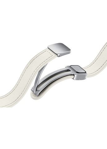 Ремешок D-Buckle Hybrid Eco-Leather Band для Galaxy (20mm, S/M) / Watch 4 / Watch 5 / Watch 6 Cream (ET-SHR93SUEGEU) Samsung (341486252)