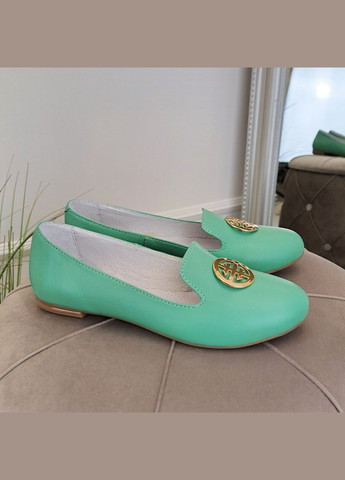 Vasha para Женские кожаные туфли на низком ходу. Цвет мятный. 37 размер мятный з, украина — демисезон (322170003)