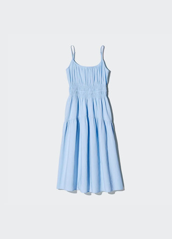 Блакитна сукня Uniqlo однотонна