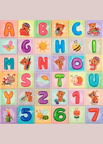 Набір панелей стінових 3D 700х1400х4мм Абетка (2шт) SW-00002352 Sticker Wall (327088572)