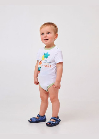 Детская боди -футболка | 68, 74, 80, 86 | 95% хлопок | Рисунок | Лето | Комфортно и стильно Белый Smil (284116669)