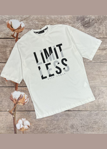 Молочна літня футболка оверсайз Doffbi