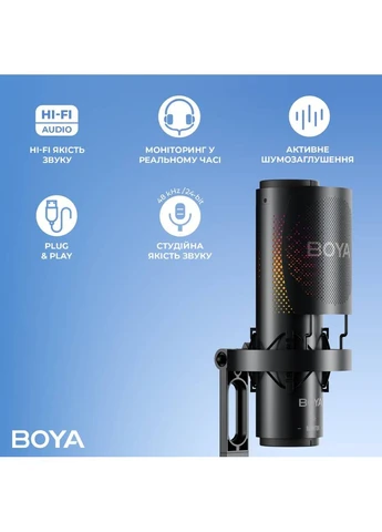 Микрофон K3-02 RGB Black Boya (374314730)