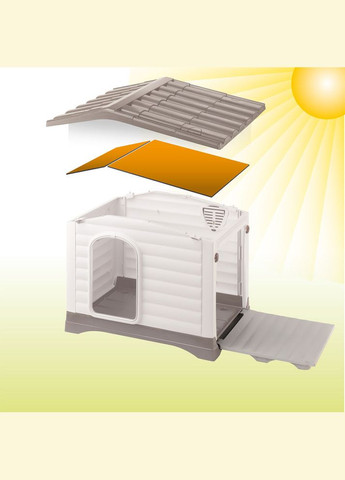 Набор изоляционных панелей для собачей будки Dogvilla (Ферпласт Догвилла) 94 х 67 х h 8 см - 110 Ferplast (297512853)