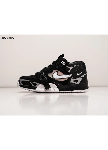 Білі кросівки чоловічі nike air trainer 1 sp black white найк аір трейнер 1 білі демісезон No Brand