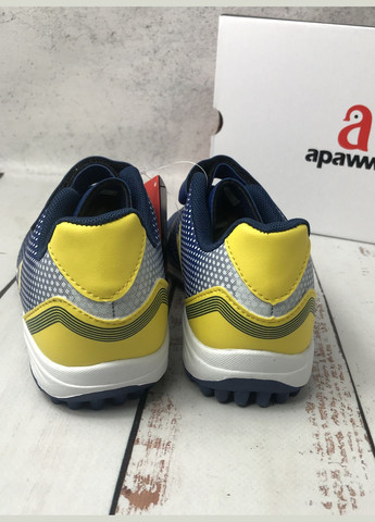 Кросівки сороконіжки дитячі для хлопчика Синьо-жовтий (1029) Apawwa (340488999)
