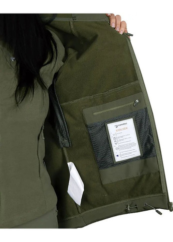 Зелена куртка w stalker softshell зелений Camotec