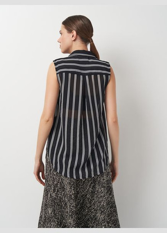 Чёрная легкая блуза без рукавов H&M