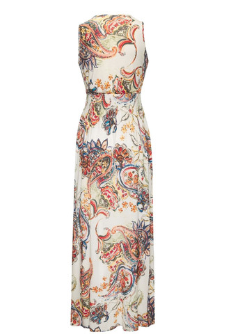 Кремовое повседневный платье Lascana с цветочным принтом