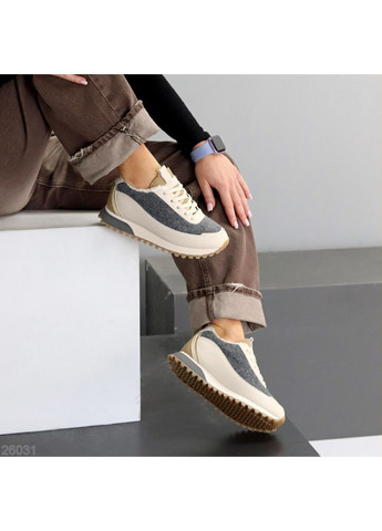 Зимние кроссовки Helen бежевые зима (370813403)