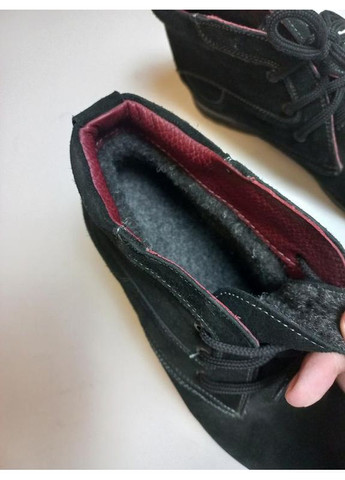 Черные зимние ботинки мужские зимние замш No Brand