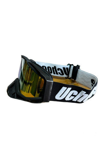 Мото очки мотоочки кроссовые эндуро Profi Black с поляризацией и затемненным желтым стеклом China (370677351)