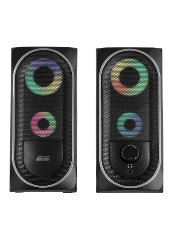 Акустична система PCS234 RGB, 2.0, USB, Black 2E (315350195)