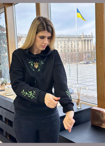 Утеплений худи з патріотичним принтом Fashion Girl (300850263)