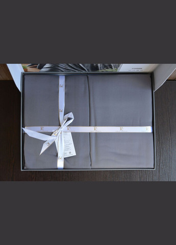 Постільна білизна Cotton Satin сімейний 160х220 Snazzy Anthrasite First Choice (318381264)