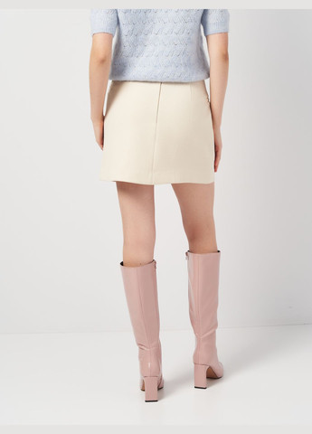 Светло-бежевая повседневный однотонная юбка H&M