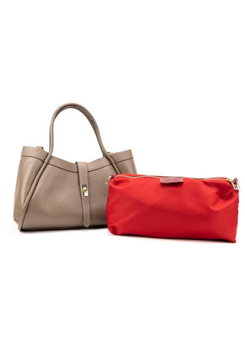 Женская вместительная классическая сумка кроссбоди на плечо из натуральной кожи флотар с повседневной косметичкой RoyalBag F-IT-7641 (371274640)