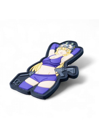 ПВХ Патч (шеврон) "Purple Waifu" Dobroznak (369402007)