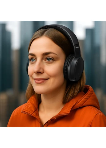 Гарнитура 3MOTION ANC BT MT3611 Bluetooth+3,5мм, Black Media-Tech (382925937)