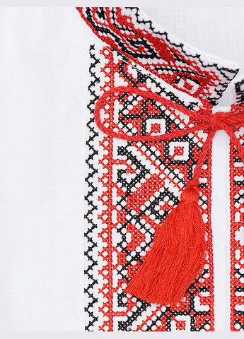 Біла вишиванка для хлопчика галичанин колір білий cb-00222540 поплін (347586003)