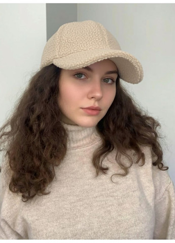 Кепка бейсболка однотонна Teddy 022 - бежева No Brand Кепка тедді (363319794)