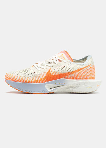 Бежеві Осінні кросівки чоловічі і жіночі nike air zoomx vaporfly 3 beige orange | найк аір зум вапорфлай 3 бежеві оранжеві No Brand