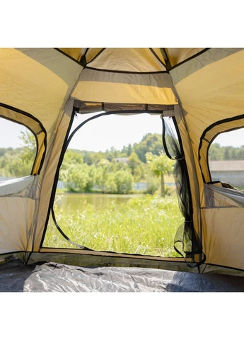 Палатка автоматическая 3 местная 240×210×130 (см) кемпинговая с тентом туристическая палатка Camping LU-020 LUGI (395125088)