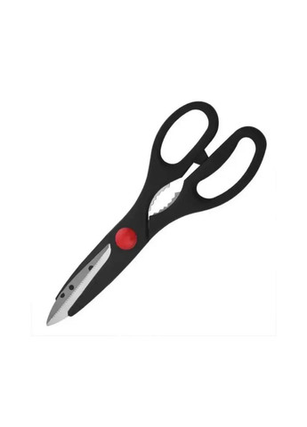 Набор кухонных ножей с подставкой и точилкой 7 в 1 Unique UN-1837 чёрные, пластик, нержавеющая сталь