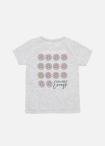 Светло-серая летняя футболка с коротким рукавом для девочки цвет светло-серый цб-00273635 Essu