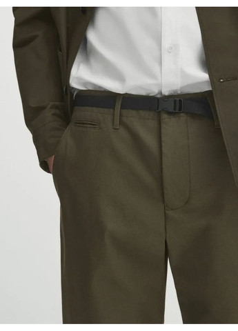 Хаки кэжуал демисезонные брюки Massimo Dutti
