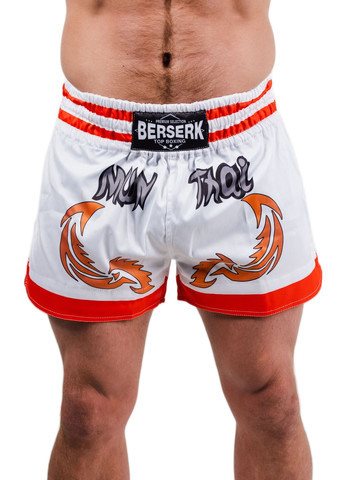 Шорти Muay Thai Fighter white (TF8900W) Berserk Sport (292631891)