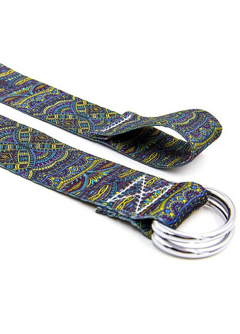 Ремень для йоги SP- (полиэстер, р-р 183 x 3,8 см, серо ) (FI-6975-10) SP-Sport (361434664)