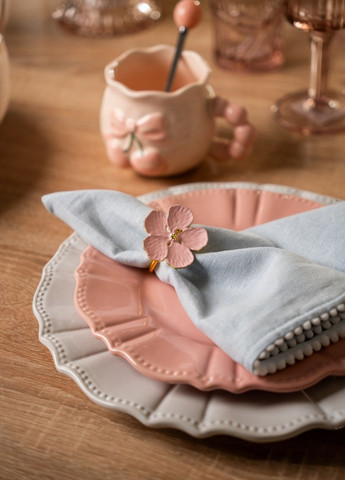 Тарілка кругла обідня "Шовк", 20см No Brand (358203555)