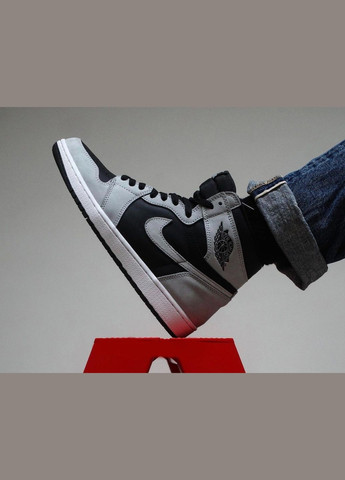 Чорні всесезонні кросовки air jordan 1 retro high shadow 2.0 - 555088-035 44 Nike