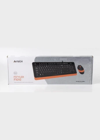 Комплект (клавиатура, мышь) F1010 Black/Orange A4Tech (347586960)