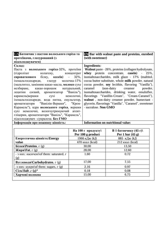 Протеиновый батончик для спортсменов Paste Bar 30% белка без сахара 45 г Power Pro (369668822)