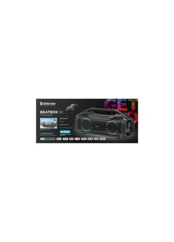 Акустическая система Beatbox 50 Bluetooth Black (65950) Defender (390930682)