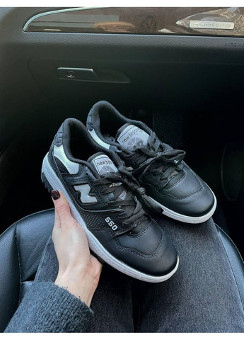 Чорні Осінні кросівки чоловічі new balance 550 black нью беланс 550 No Brand