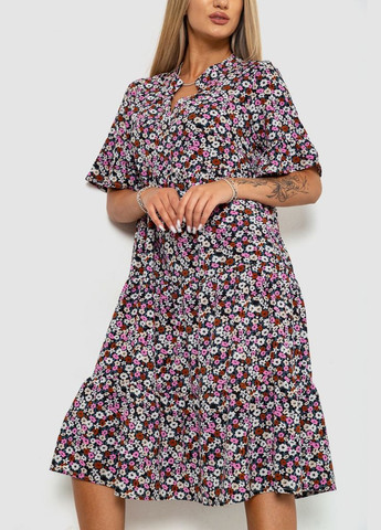 Комбинированное платье с цветочным принтом Ager