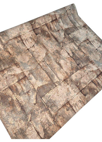 Метровые обои виниловые на флизелиновой основе 10,05 × 1,06 Le Grand 1576-05, коричневые с текстурой камня Legrand (339111181)