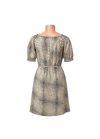 Розовое повседневный платье розово-черный Miss Sixty с абстрактным узором