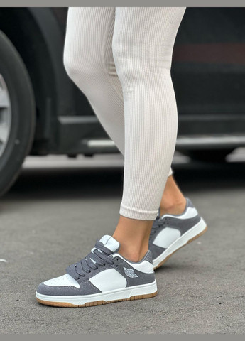 Сірі кеди жіночі сірі білі повсякденні демісезонні No Brand