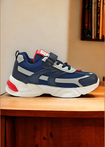 Синие демисезонные детские кроссовки для мальчика 9041f Boyang