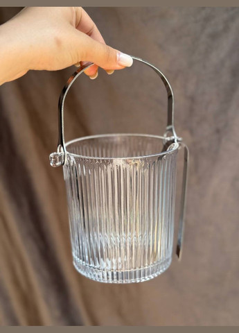 Ведро для льда HP-19-13 стеклянное 980 мл Прозрачный Yiwu (338195369)