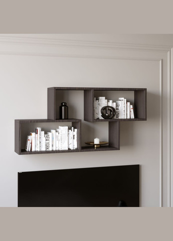 Полка навесная Эверест ПН4 венге темный (DTM-2223) Еверест (306557369)