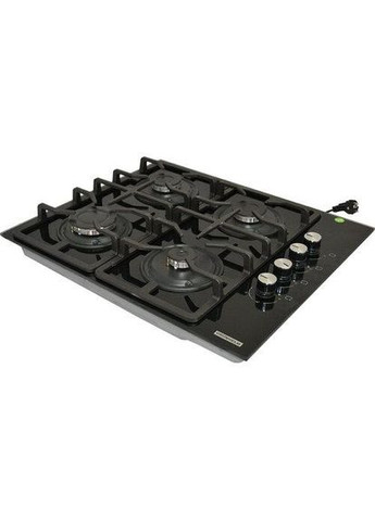 Варильна поверхня GPG 3211 BF чорна вбудовувана газова чавунні решітки, скляна Grunhelm (332054595)