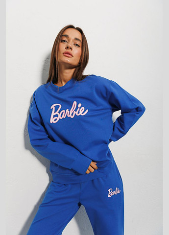 Женский спортивный костюм синий с принтом Barbie Arjen (289842393)