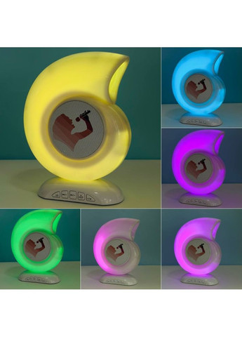 Многофункциональная колонка-ночник Улитка DK-S11 с RGB подсветкой и двумя микрофонами Zomei (369158177)